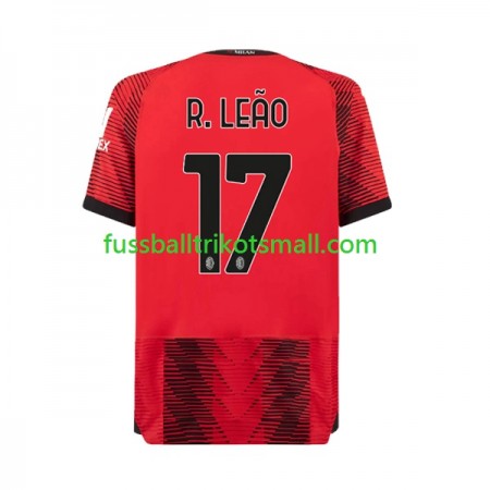 Fußballtrikots AC Mailand Rafael Leao 17 2023-2024 Kurzarm Heimtrikotsatz kaufen